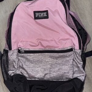 VS Pink pink and gray Backpack